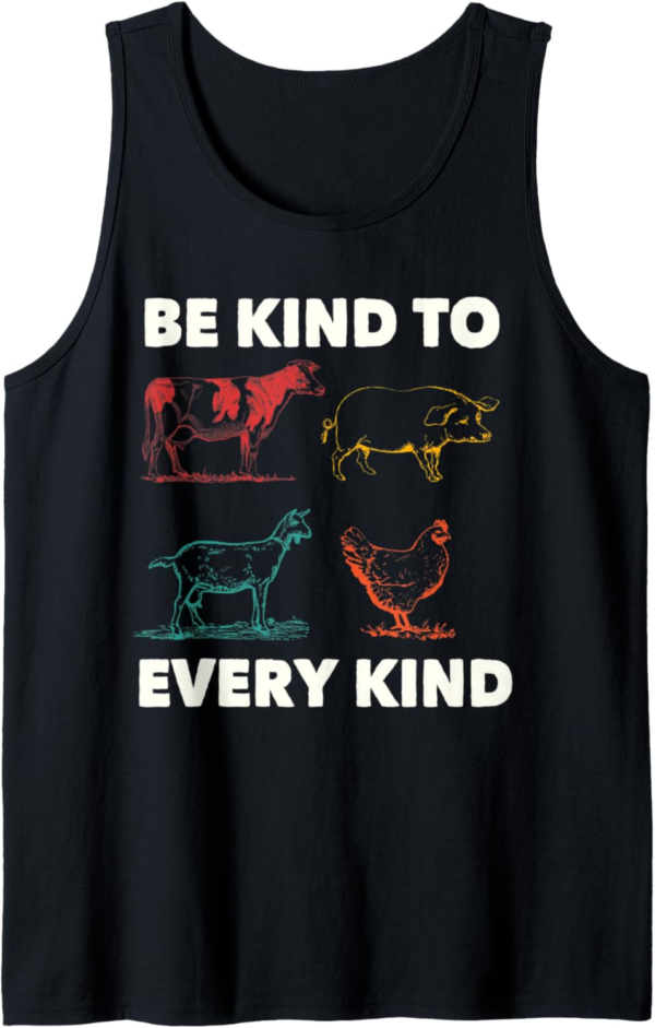 Be Kind Veganism Plant Organic Based Diet Vegan Gift Tank To... - Image 2